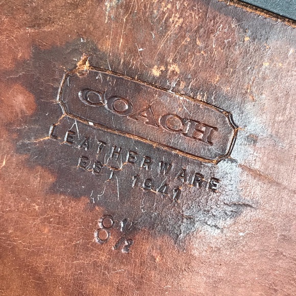 Coach Mens 8.5 Mackenzie Penny Loafers Shoes Brown Leather Italy - Picture 12 of 14